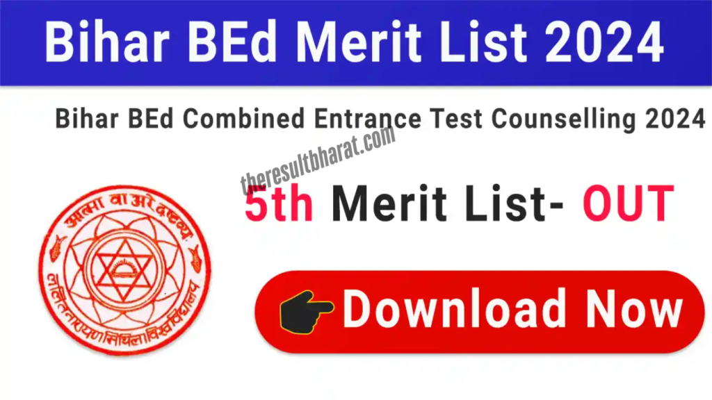 Bihar CET B.Ed 2025 6th Round Allotment Result / Cutoff