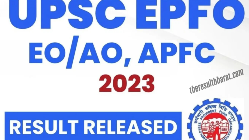 UPSC EPFO 2023 Final Result 2025