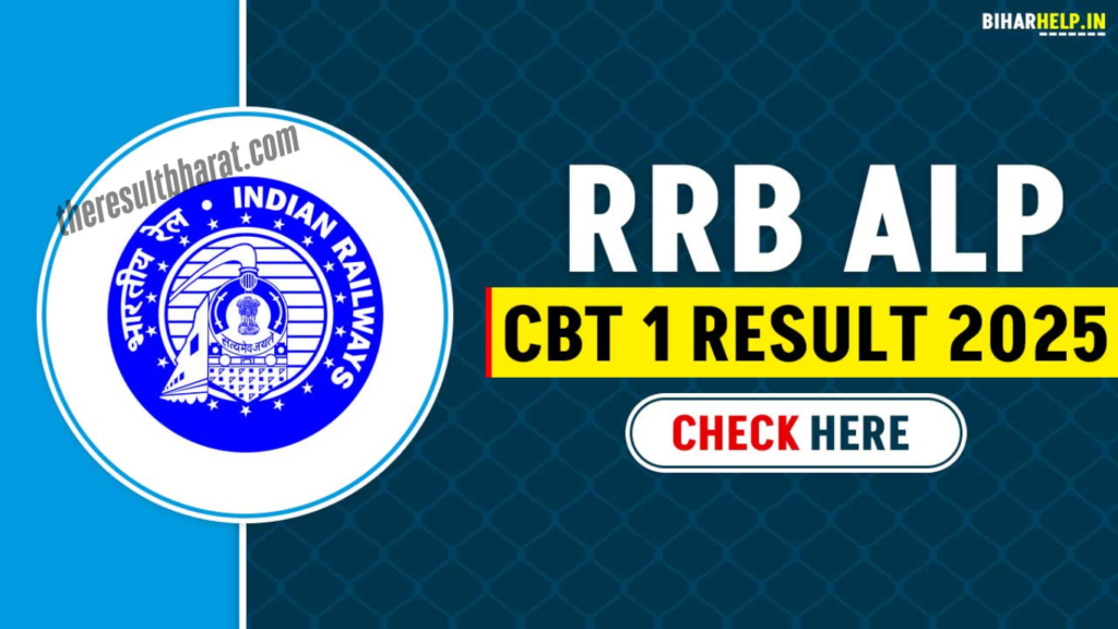 Railway RRB ALP 01/2024 CBT-I Exam Result 2025-Declared