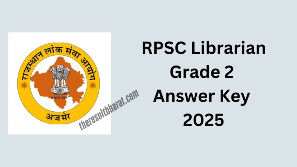 RPSC Librarian Gr-II 2024 Answer Key 2025