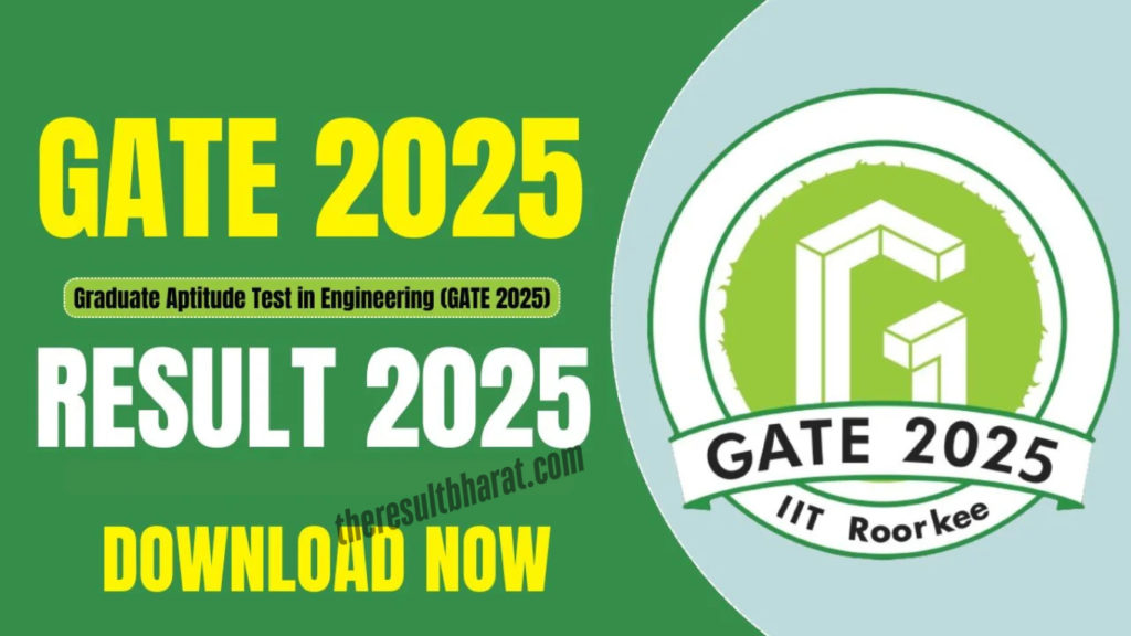 IIT GATE 2025 Graduate Aptitude Test in Engineering Admission Exam Result
