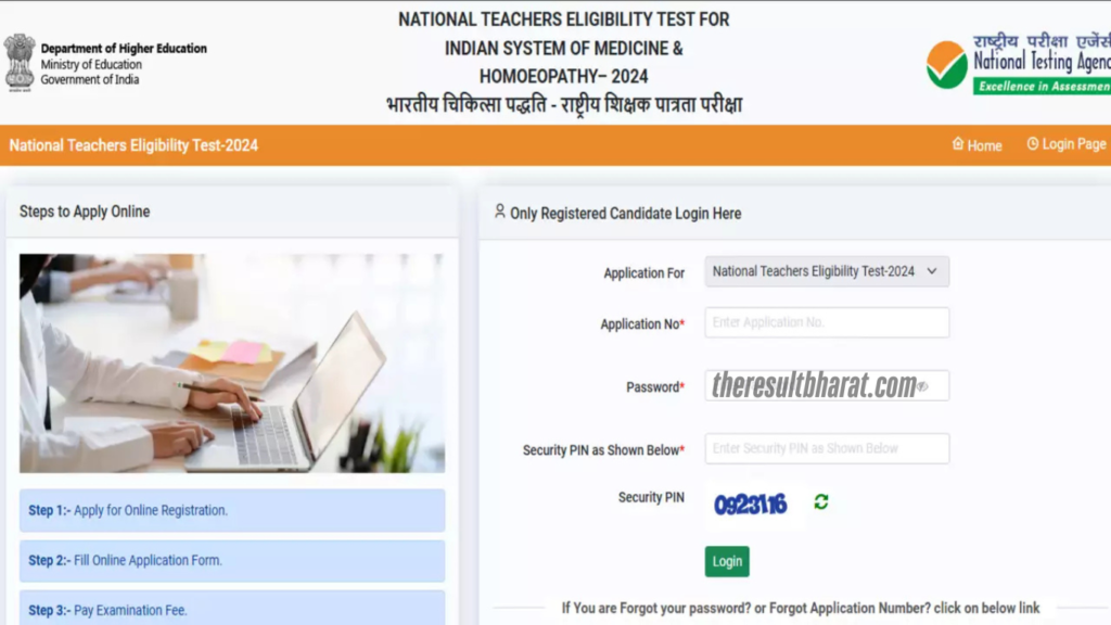 NTA National Teacher Eligibility Test NTET 2024 Result