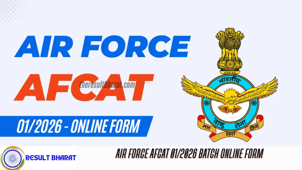 Air Force AFCAT 01/2026 Batch Online Form